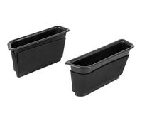 Griozzyi Cubierta del tirador puerta Manijas de puerta interior de coche accesorios interiores puerta de coche caja de almacenamiento para Ford para Mustang(Negro)