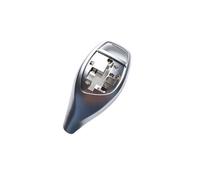 Griozzyi Pomo de cambio de coche Cubierta negra para palanca de cambios coche para BMW F30,F10,F32,F33,F31,F34,F06,F12,F25,F26,1,3,3GT,4,5,5GT,6,7 Series(Prata)