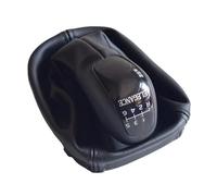 Griozzyi Pomo de cambio de coche Perilla de cambio marchas 5y6 velocidades para coche clásico con cubierta cuero antipolvo para Mercedes para Benz Clase(6 Elegance)