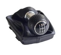 Griozzyi Pomo de cambio de coche Perilla de palanca cambios para A4 B6 2000-2008,manual, 5 y 6 velocidades, con cubierta cuero antipolvo(A)