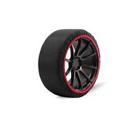 GRIP + Cadenas de Nieve Textiles Homologadas en 16662-1 y Alta Seguridad - Kit de 2 Cadenas para Coches + Guantes