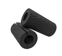 Grip Fat Bar, Mancuerna Fat Barbell Grip, Grip Grips para levantamiento de pesas Mango de barra de fitness Almohadilla protectora antideslizante de silicona, 1 par de negro
