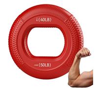 Grip Force Exerciser, Double Resistance Rings, Elastic Finger Workout Bands, Portable Hand Fitness Device with Strength Rehab Training Gear for Dexterity Muscle Recovery 0.99in