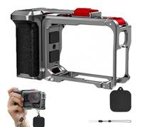 Grip Kit Compatible with for Insta360 Ace Pro 2, Metal Camera Grip with Shutter Button, Camera Grips Holder for Insta360, Metal Cage Protective Frame Housing Sleeve (1Pcs)
