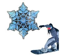 Grip Mat - PVC, 5.12x5.12x0.39in Traction Gear Anti-Slip And Snowflake Design | Snowboard Traction Pad, Winter Sports Accessory For Skiing, Skateboarding, Kids, Men, Women, Outdoor Adventures, Balance