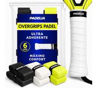 Grip Padel Ultra Adherente Overgrips Antideslizantes Absorbentes al Sudor | Máximo Agarre en Empuñadura Pala Grips Resistentes para Mango de Raqueta Cinta Accesorios - Pack 6 Overgrip en varios colores