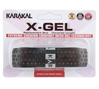 Grip para raquetas de tenis, badminton, squash de Karakal con tecnología X-Gel, color azul y rojo, negro