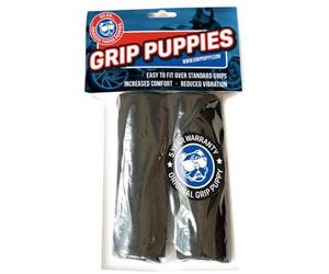 Grip Puppy - Agarre de Manillar para Motocicletas, Bicicletas y Scooters - Material de Espuma técnica, Estable, celda Cerrada - Negro - 2 Unidades - 6 Pulgadas x 6 Pulgadas