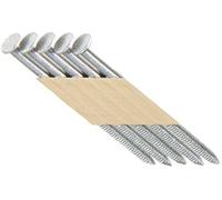 Grip Rite Prime Guard MAXC62908 Cinta de papel de 33 grados de 3-1/4 pulgadas por .131 pulgadas, vástago de anillo de cabeza redonda, clavos de acero inoxidable, 1000 por caja