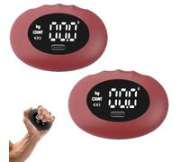 Grip Strength Tester, 396lb Smart Silicone Hand Grip Strengthener with Smart Digital Display, Portable Rechargeable Electronic Hand Grip Tester Ball for Sports, Fitness & Rehabilitation (2Pcs-C)