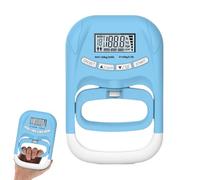 Grip Strength Tester - Adjustable Hand Gripper for Muscle Strength Training | Stainless Steel with Rubber Handles, 396lbs Resistance Measuring Tool, Fitness Exercise Equipment for Home Gym Men Women