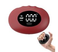 Grip Strength Tester Football-Football Grip Strength Tester Portable Rechargeable with Smart Digital Display Measuring up to 180kg for Sports Fitness Ideal Gift Home & Gym Use (Red,2pcs)