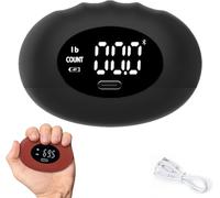 Grip Strength Tester, Hand Grip Strength Tester with Smart Digital Display, Rechargeable Digital Finger Palm Gripper Stress Balls for Sports, Fitness & Rehabilitation, Up to 396lbs