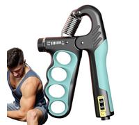Grip Strength Trainer, Adjustable Grip Strengthener, 4,33 x 0,98 x 7,09 pulgadas Smart Counting Finger Ejerciser, Workout Equipment for Home Commuting School Travel Fitness and