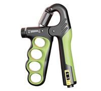 Grip Strength Trainer, Adjustable Hand Ejerciser, 4.33x0.98x7.09 inches, Smart Counting Finger Strengthener, Resistance Build, Training Equipment for Home, Commuting, School, Travel