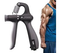 Grip Strength Trainer, Digital Hand Gripper, 6.3x4.72 Inches Adjustable Forearm Exerciser, Portable Hand Strengthener for Gym Home Travel, Athletes, Patients, Boxing, Tennis, Climbing