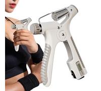 Grip Strength Trainer, Finger Exerciser, Adjustable Resistance Hand Gripper, Forearm Workout Tool with Counter for Training, Athletes, Gym, Home, Rehabilitation, Fitness, 6.3x4.72x1.18 Inches