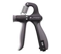 Grip Trainer - 6.3 Inches Adjustable Hand Strengthener for Precise Tracking, 11-130lbs with Ergonomic Design, Digital Counter for Boxing, Gym, Tennis, Climbing, Home, Travel, Adults, Athletes, Men