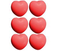 Grip Trainer, Hand Strengthener, 2.83x2.75x1.96 Inches Portable PU Exercisers 6 Pieces Heart Shaped Muscle Training Tool, Hands Gripper for Fitness Strength, Home, Gym Workout