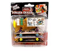 Grip & Tricks- Finger Skate SKER G, Multicolor (F-SOPACK3), Niños unisex.