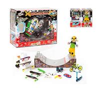 Grip&Tricks - XTREM Box - Un maletín de Juguete Finger Toys Monopatin Skate Scooter Longboard Roller BMX Halfpipe - Stairs - Dimensions: 32 X 26 X 16 cm