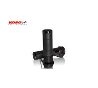 Gripes calentados KOSO Titan-X para Harley Davidson con interruptor integrado, negro, negro