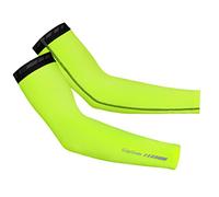Gripgrab Ciclismo Classic Térmicos Antideslizantes Manguitos Bicicleta Montaña y Carretera Calentadores de Brazos para Invierno Negro, Adultos Unisex, Amarillo Neón, S