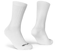 GripGrab Calcetines Aero Ciclismo FastStream Calcetines Ciclismo Aerodinámicos Altos Bicicleta de Carretera Contrareloj Blanco Negro