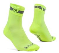 Gripgrab Verano Deporte Altura 12cm Calcetines Ciclismo, Adultos Unisex, Amarillo Neón, L (44-47)