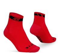 GripGrab Calcetines Ciclismo Classic Verano Tobilleros Altura 7cm Pack de 1 o 3 Ciclistas Carretera MTB Deporte, Unisex Adulto, Rojo-1 par, L (44-47)