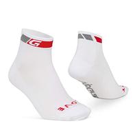 GripGrab Calcetines Ciclismo Classic Verano Tobilleros Altura 7cm Pack de 1 o 3 Ciclistas Carretera MTB Deporte, Unisex Adulto, Blanco-1 par, M (41-44)