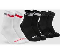 GripGrab Calcetines Paquete All Seasons - 3 Pares negro/blanco