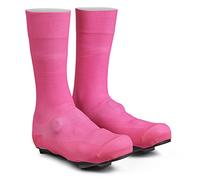 GripGrab Cubrezapatillas Flandrien Impermeables de Punto Ciclismo de Carretera Aislantes de Corte Alto, Adultos Unisex, Rosa, L (42/44)