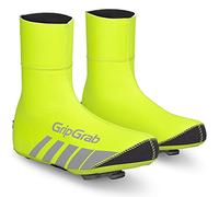 GripGrab Cubrezapatillas Racethermo Neopreno Impermeable Invierno Ciclismo Carretera Cubrebotas Cortaviento, Unisex-Adultos, Amarillo Neón, 42/43 EU