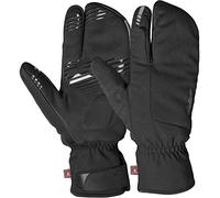 GripGrab Guantes de Ciclismo Nordic 2 de Invierno Térmicos Cortavientos Impermeables Manoplas Bicicleta Acolchadas 3 Dedos,Negro,M
