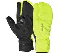 GripGrab Guantes de Ciclismo Ride Lobster Térmicos de Invierno Cortavientos Acolchado de Gel Frio Extremo 3 Dedos