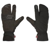 GripGrab Guantes de Ciclismo Nordic 2 de Invierno Térmicos Cortavientos Impermeables Manoplas Bicicleta Acolchadas 3 Dedos,Negro,M