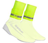 GripGrab Polainas CyclinGaiter para Tobillos Cubrezapatillas Impermeable Neopreno Lluvia Ciclismo Carretera MTB Cubrebotas, Adultos Unisex, Amarillo Neón, L/XL