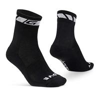GripGrab Spring Fall Thermolite Midseason Padded Thermal Bicycle Socks Cushioned Breathable for Cycling Hiking Walking Calcetines Ciclismo, Unisex-Adult, Negro, S (38-41)