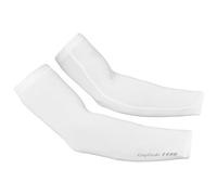 GripGrab UPF 50+ UV Protección Mangas Verano Manguitos Ciclismo Hombres Transpirable Delgado Ligero Bicicleta Protección Solar Calentador de Brazo, Blanco, M