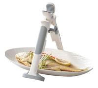 Gripper para platos calientes, clip de soporte de tazón antibalond - Gripper plano anti-baldd - Pinzas de cuenco caliente no deslizadas 2 en 1, abrazadera de soporte de aislamiento térmico para
