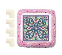 Gripper Strip Frames - 15,7 x 15,7 en Tufting Frame | Rug Hooking Embroidery Hoop Cover, Strip Frame With 4 Foam Anti Colision Corners Frames Square Round Cover