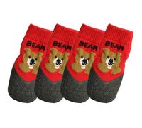 Grippy Dog Socks, Cute Pet Boots, Four Piece Puppy, Non Slip Footwear, Protective Traction Sleeve for Hot Pavement Running, Winter Snow Protection, Indoor Hardwood Floors, Senior Dog Stability