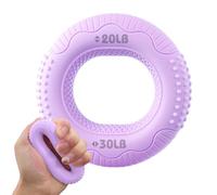 gripRing - 2.91x2.91x0.79in Hand Forearm Exerciser, Arm Muscle Strengthener, Portable Duaal Resistance Silicone grip| Forearm Workout Hand gripTraining Tool for Building,