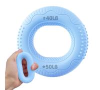 gripRing - 2.91x2.91x0.79in Hand Forearm Exerciser, Arm Muscle Strengthener, Portable Duaal Resistance Silicone grip| Forearm Workout Hand gripTraining Tool for Building,