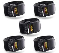 GripZz Bandas Elásticas con Hebilla 30 cm x 5 cm (pack de 5), Correas de Gancho y Bucle Ajustables y Reutilizables para Organizar Cables de Extensión, Mangueras, Bicicletas, Taller y garaje