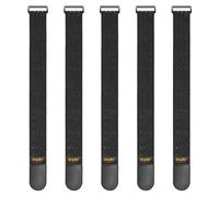 GripZz Bandas Elásticas con Hebilla, Gancho y Bucle Ajustable 46x5cm,5 Uds. | Correas Ajustables y Reutilizables con Gancho y Bucle para Organizar Cables de Extensión,Mangueras,Bicicletas,Taller y Garaje