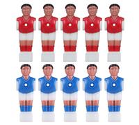 GRIRIW 10 Figuras de Futbolín para Mesa Muñecos de Jugadores de Futbolín Rojo y Azul Accesorios de Repuesto Figuras de Acción para Reparación y Juego Casa