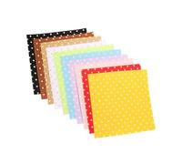 GRIRIW 10 Piezas Kit de Tela No Tejida DIY Estampado de Lunares para Manualidades, 10 Colores, Mejora Creatividad y Habilidad Manual