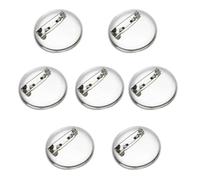 GRIRIW 100 Piezas de Bases Redondas para Broches de Aleación Ligera, Accesorios para Hacer Joyas DIY y Personalizar Insignias en Proyectos de Bisutería